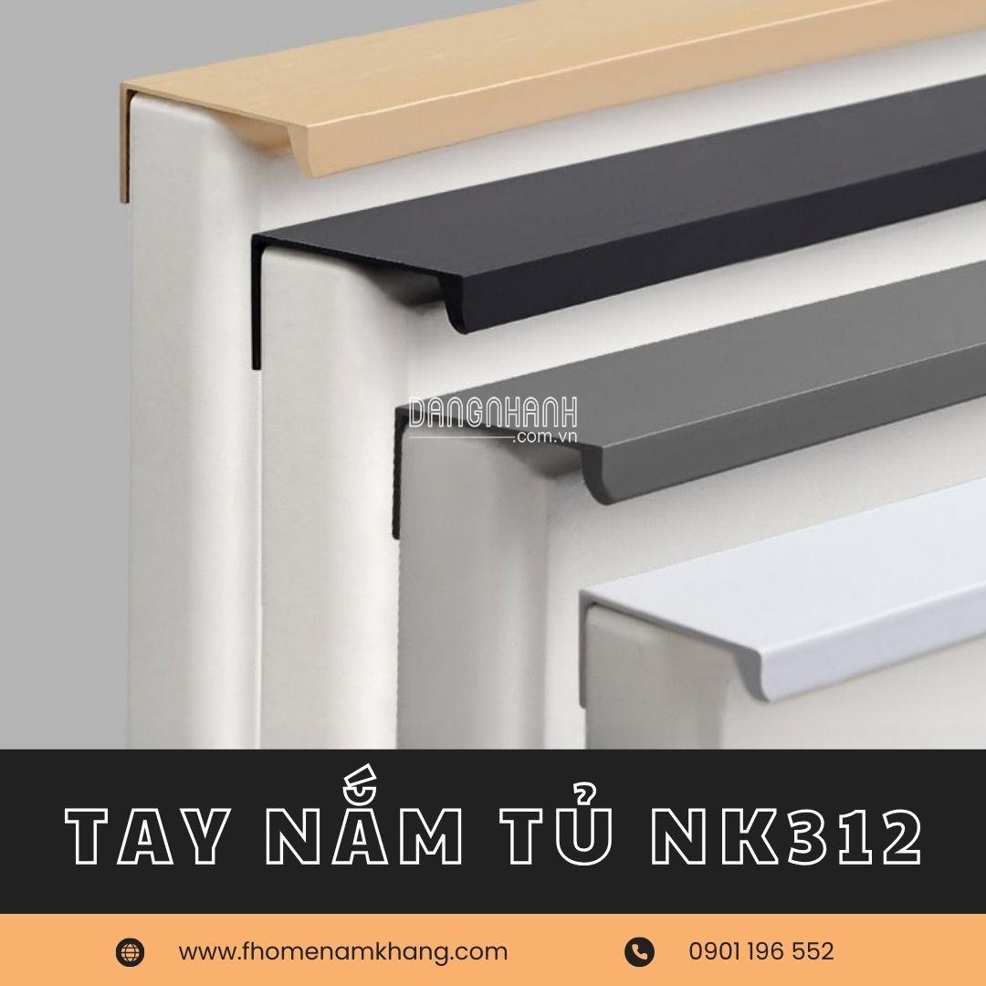 Tay nắm tủ dạng vát cạnh hiện đại NK312 | Zalo 0901 196 552