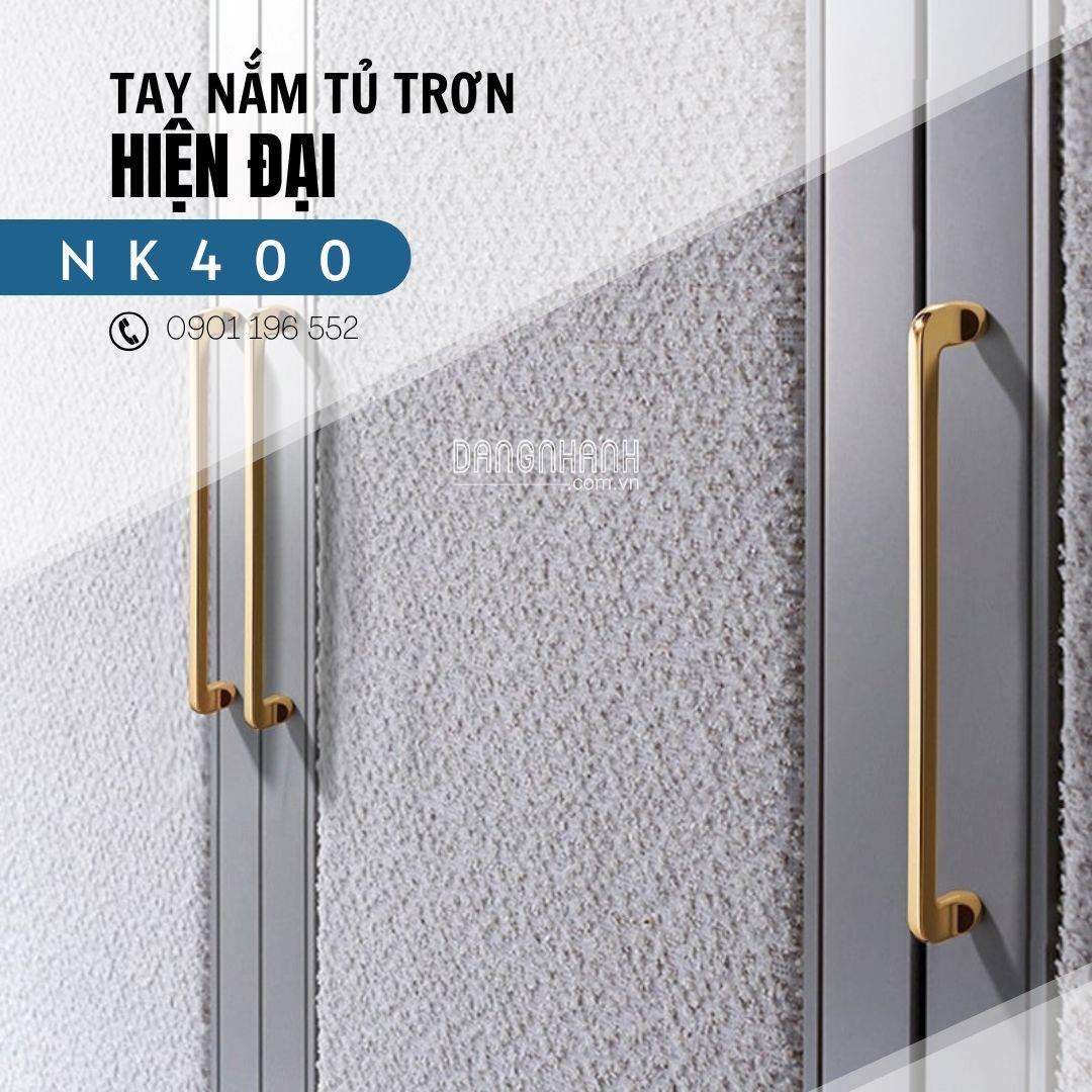 Tay nắm tủ cao cấp dạng thanh trơn bóng NK400 | Zalo 0901 196 552