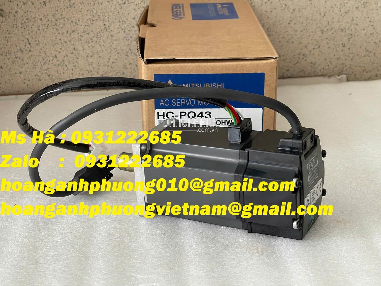 Motor AC servo mitsubishi HC-PQ43 bán tại Hoàng Anh Phương 
