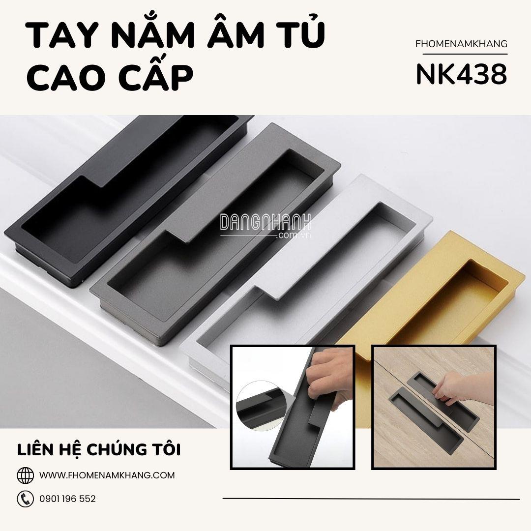 Tay nắm âm tủ dạng trơn hiện đại NK438 | Zalo 0901 196 552