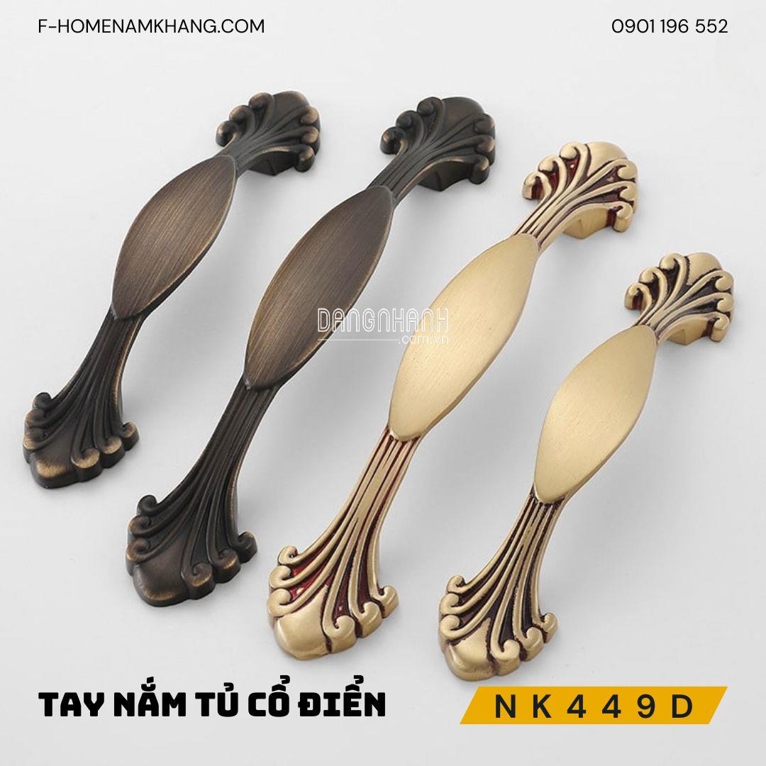 Tay nắm tủ cổ điển màu đồng NK449D | Zalo 0901 196 552