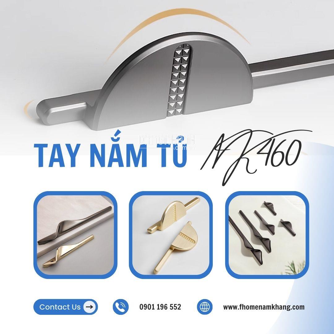 Tay nắm tủ đôi thiết kế độc đáo NK460 | Zalo 0901 196 552