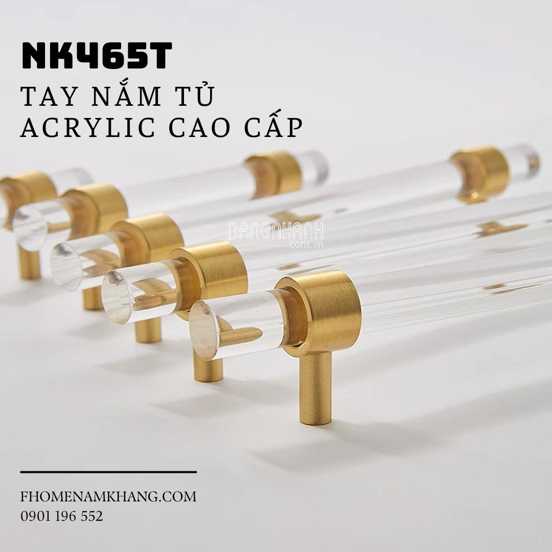 Tay nắm tủ nhựa acrylic cao cấp NK465T | Zalo 0901 196 552