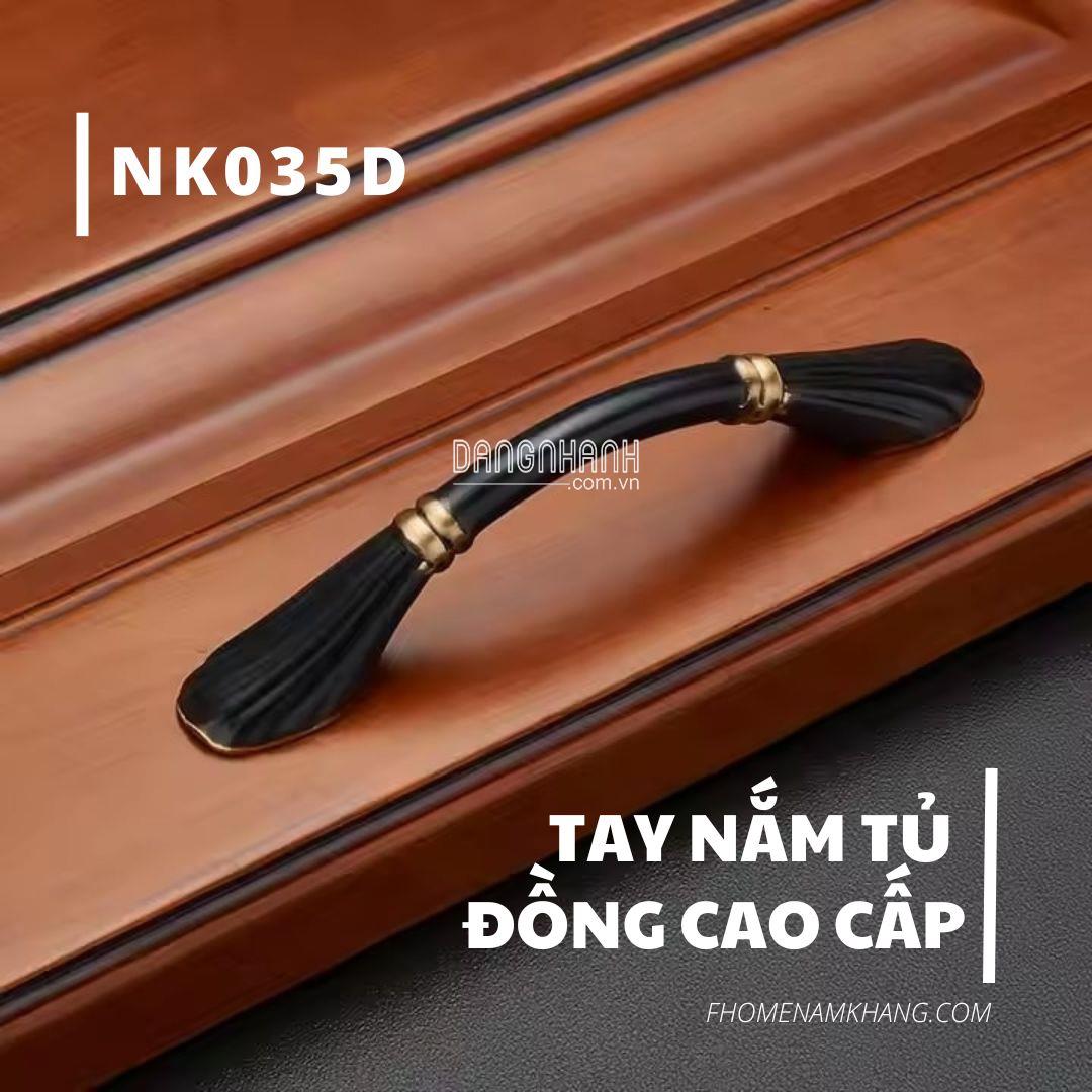 Tay nắm tủ đồng thiết kế tân cổ điển NK035D 