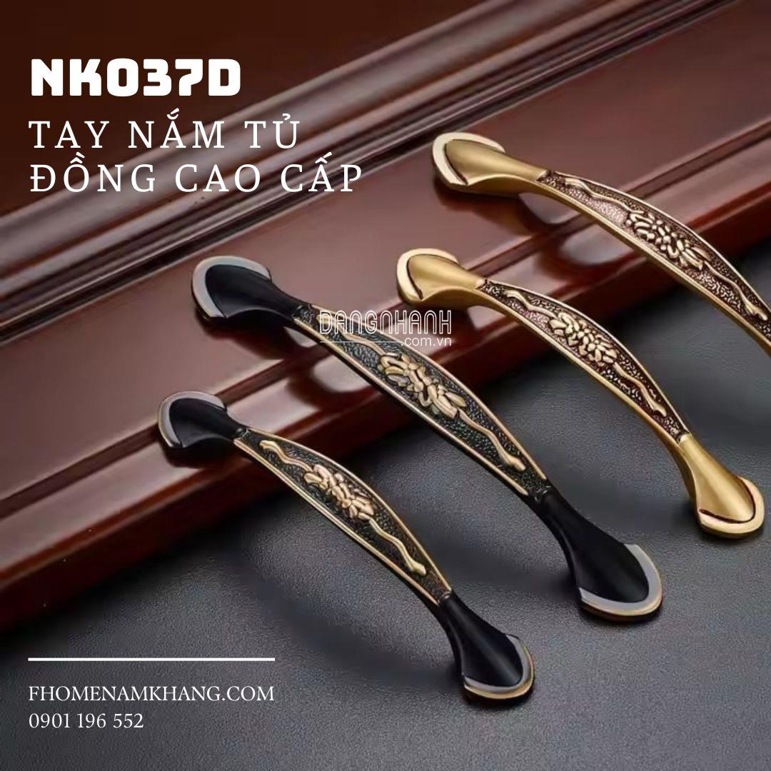 Tay nắm tủ đồng thiết kế cổ điển NK037D | Zalo 0901 196 552