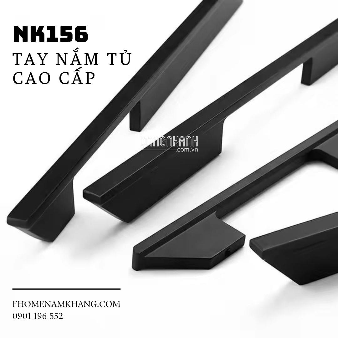 Tay nắm tủ dạng thanh dài màu đen NK156-D | Zalo 0901 196 552