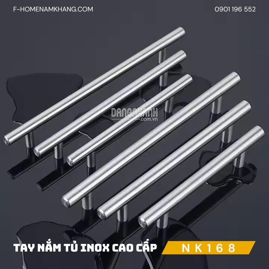 Tay nắm tủ thanh tròn bằng inox cao cấp NK168 | Zalo 0901 196 552