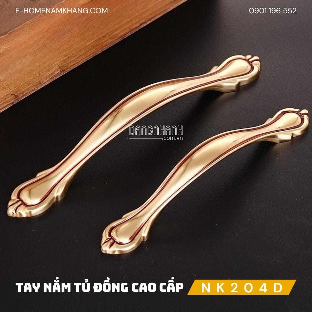Tay nắm tủ bằng đồng cao cấp NK204D | Zalo 0901 196 552
