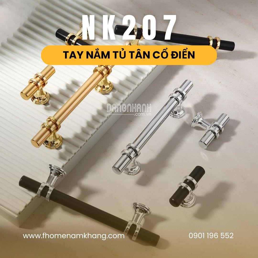 Tay nắm tủ cổ điển dạng thanh tròn NK207 | Zalo 0901 196 552