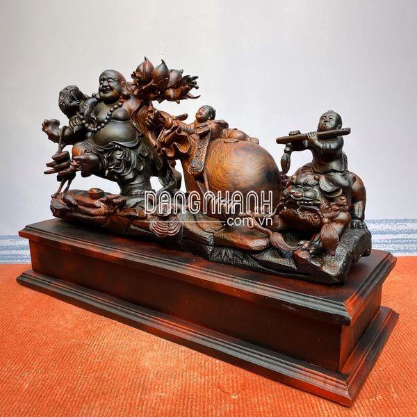 Tượng Di Lặc kéo bao tiền chiêu tài hút lộc