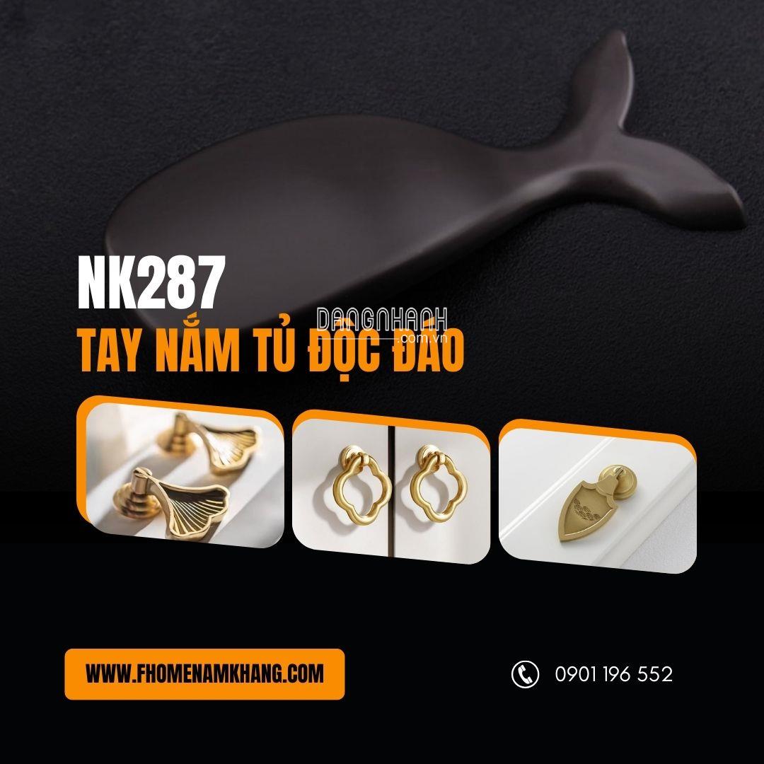 Tay nắm tủ cao cấp thiết kế độc đáo NK287 | Zalo 0901 196 552
