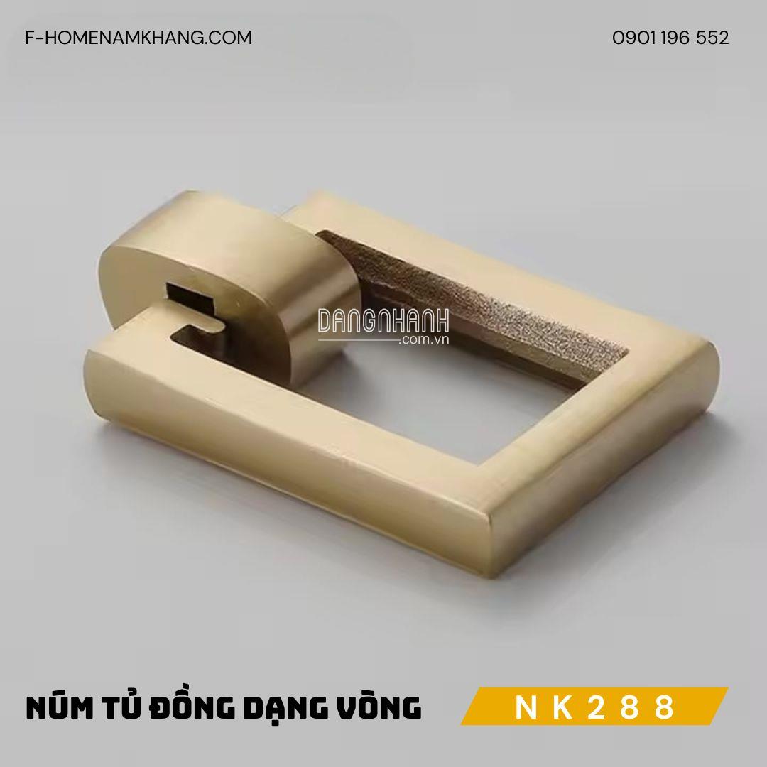Núm tủ đồng cao cấp dạng vòng trơn NK288 | Zalo 0901 196 552