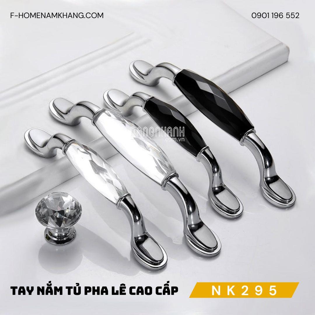 Tay nắm cửa tủ phối pha lê cao cấp NK295 | Zalo 0901 196 552