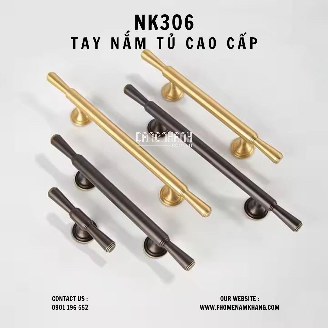 Tay nắm tủ thiết kế thanh tròn cổ điển NK306 | Zalo 0901 196 552