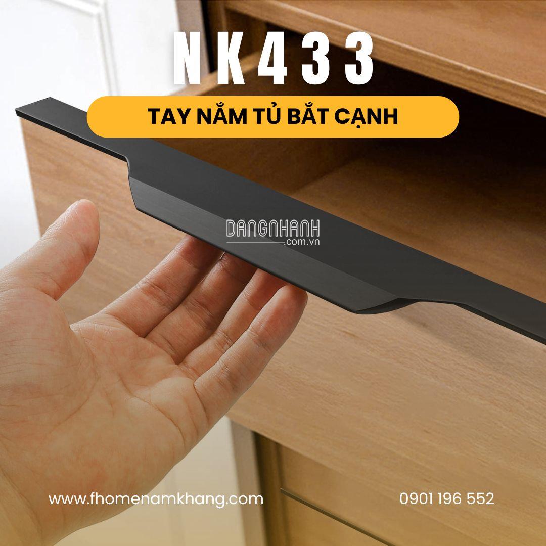 Tay nắm tủ bắt cạnh dạng thanh dài NK433 | Zalo 0901 196 552