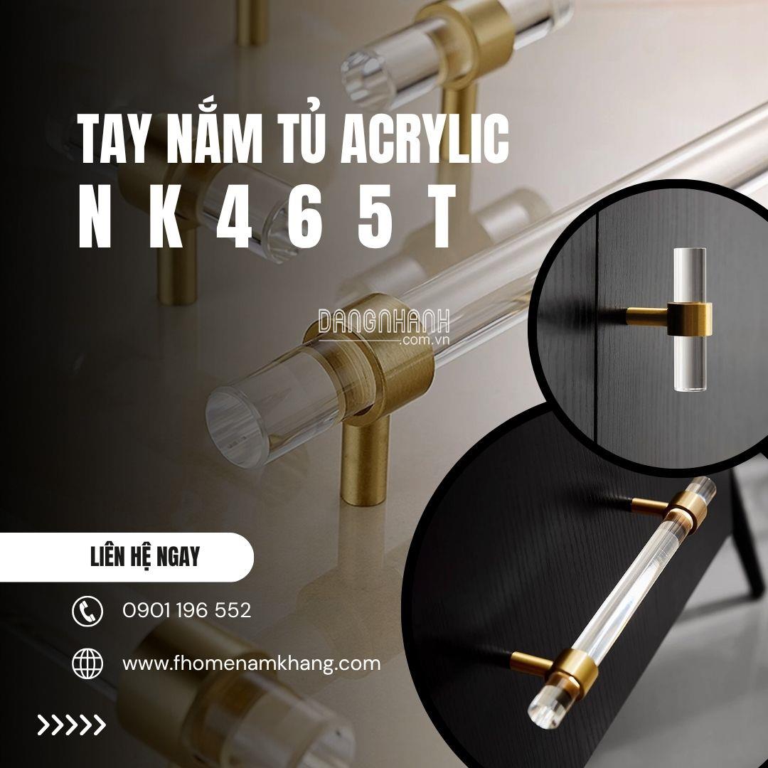 Tay nắm tủ acrylic cao cấp dạng thanh NK465T | Zalo 0901 196 552