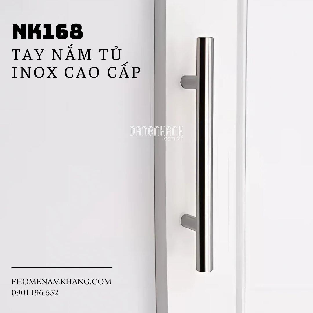 Tay nắm tủ chất liệu inox cao cấp NK168 | Zalo 0901 196 552