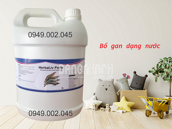 Herbaliv Forte - Bổ gan thảo dược dạng nước cho tôm cá