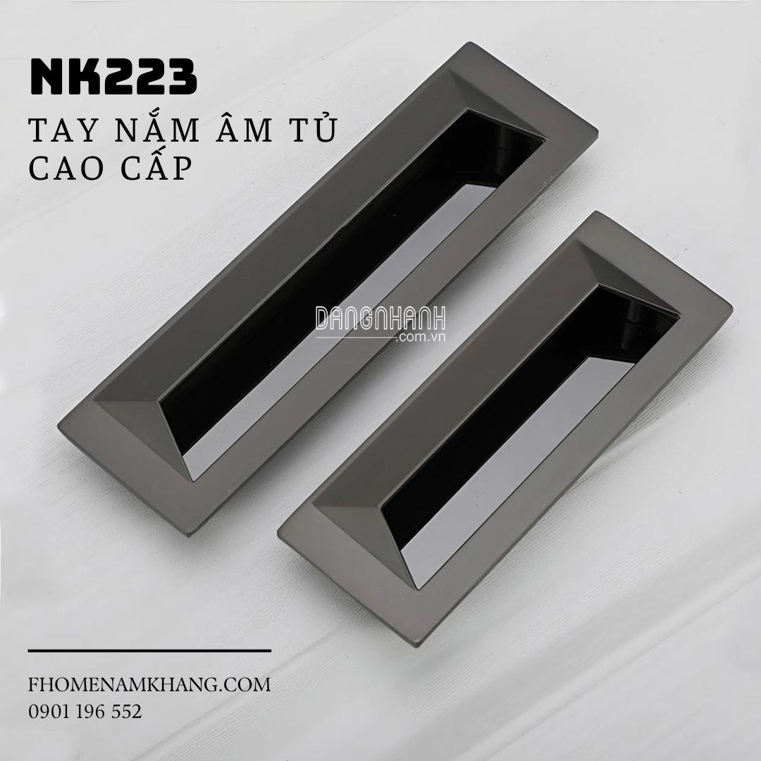 Tay nắm âm tủ dạng trơn cao cấp NK223 | Zalo 0901 196 552