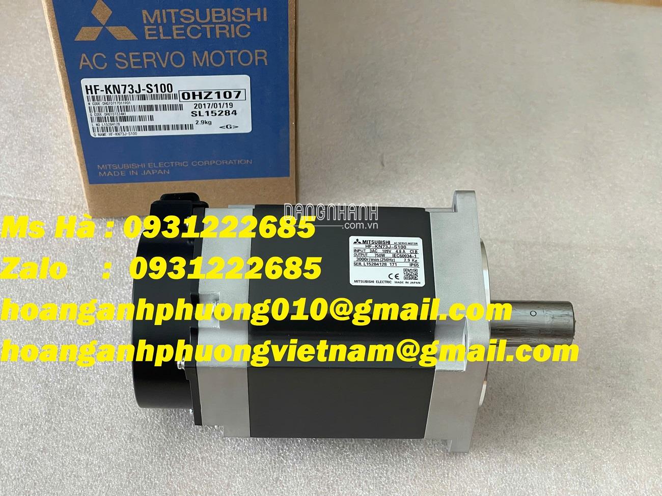 Động cơ điều khiển chính xác cao Mitsubishi HF-KN73J-S100 