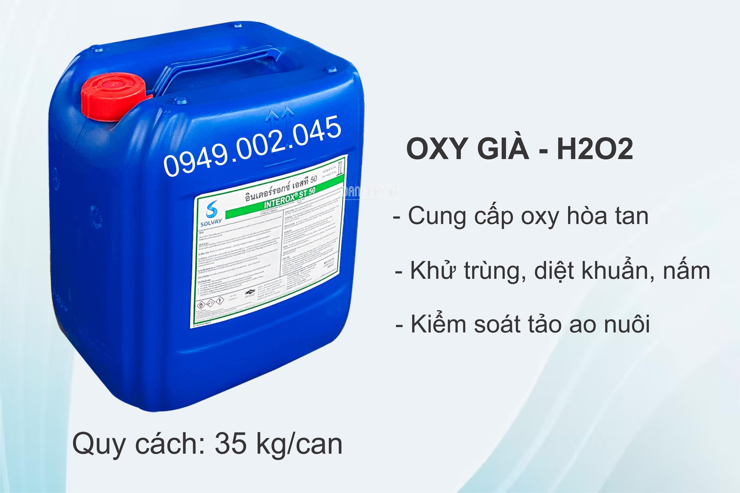 Oxy già Solvay - Khử trùng, diệt khuẩn, nấm, ngoại ký sinh trùng