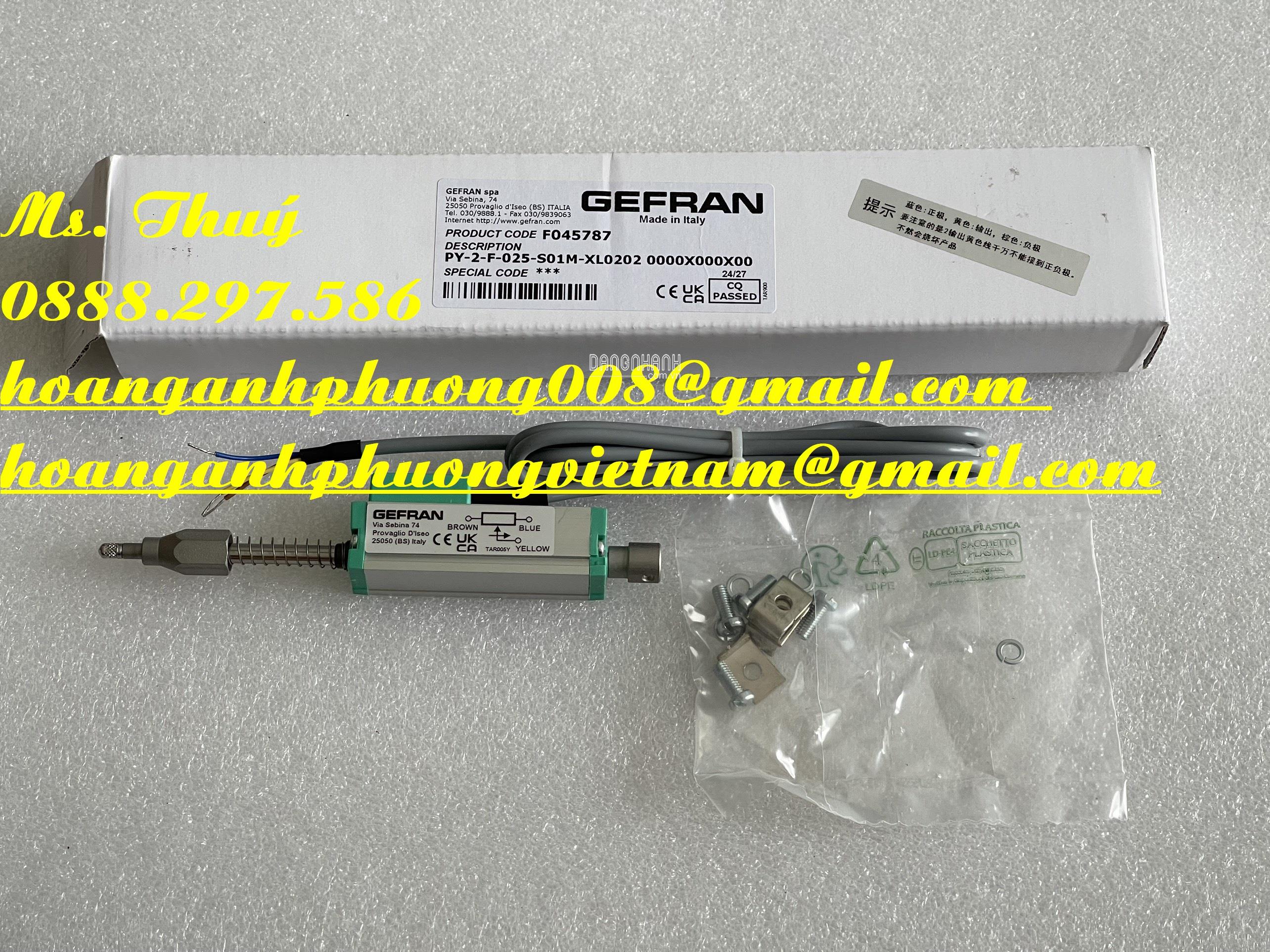 Gefran PY-2-F-025-S01M - Cảm biến vị trí - Giá tốt tai Bình Dương