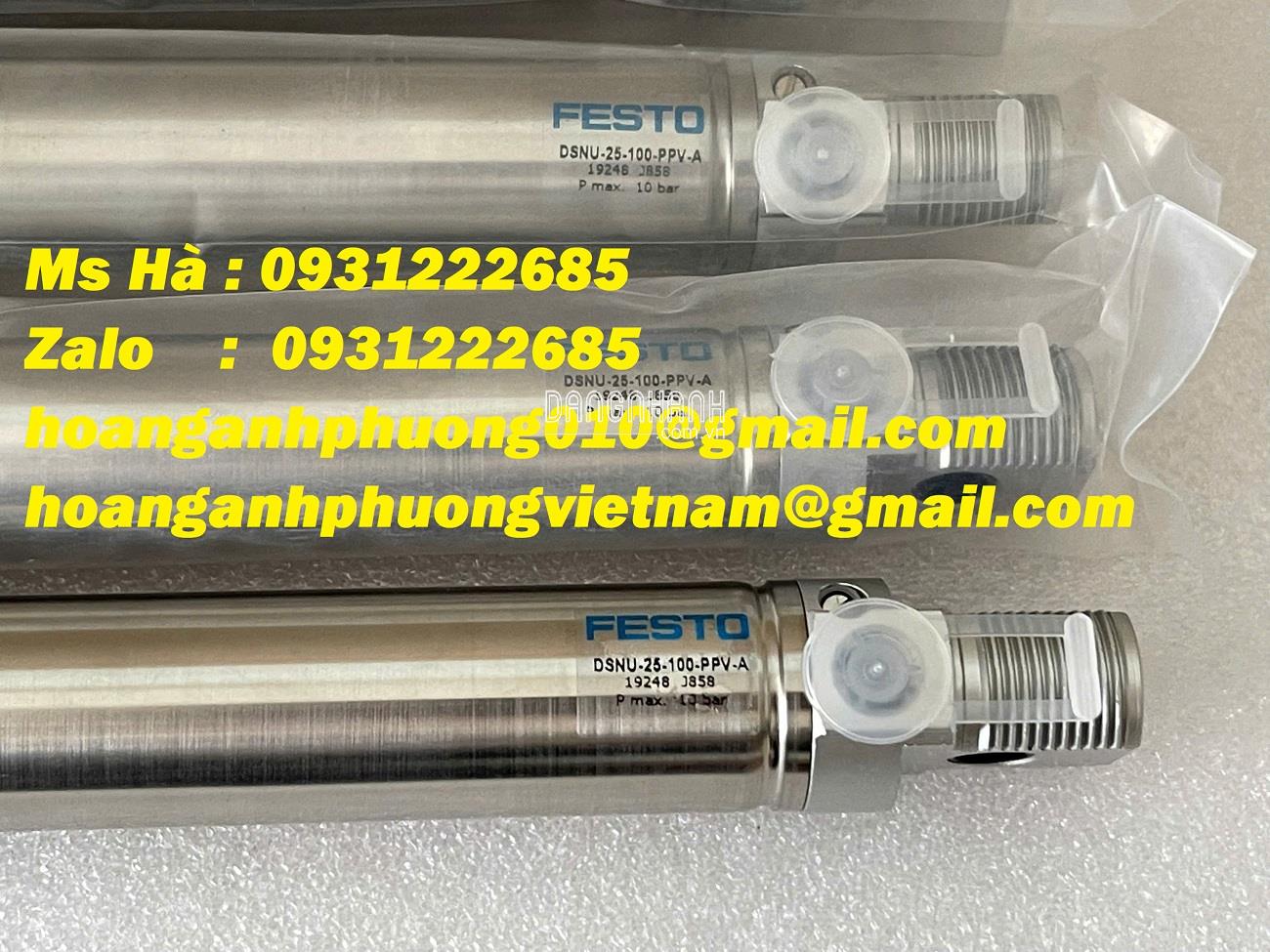 Xi lanh Festo DSNU-25-100-PPV-A giá tốt, thiết kế nhỏ gọn, hiệu quả cao 