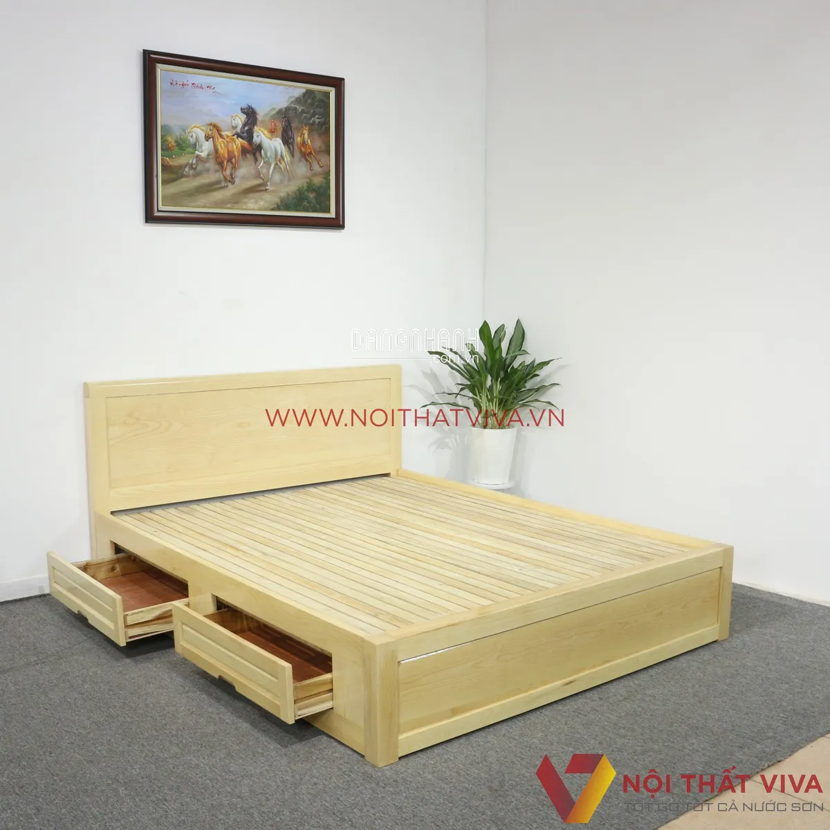 Giường Ngủ Gỗ Tự Nhiên