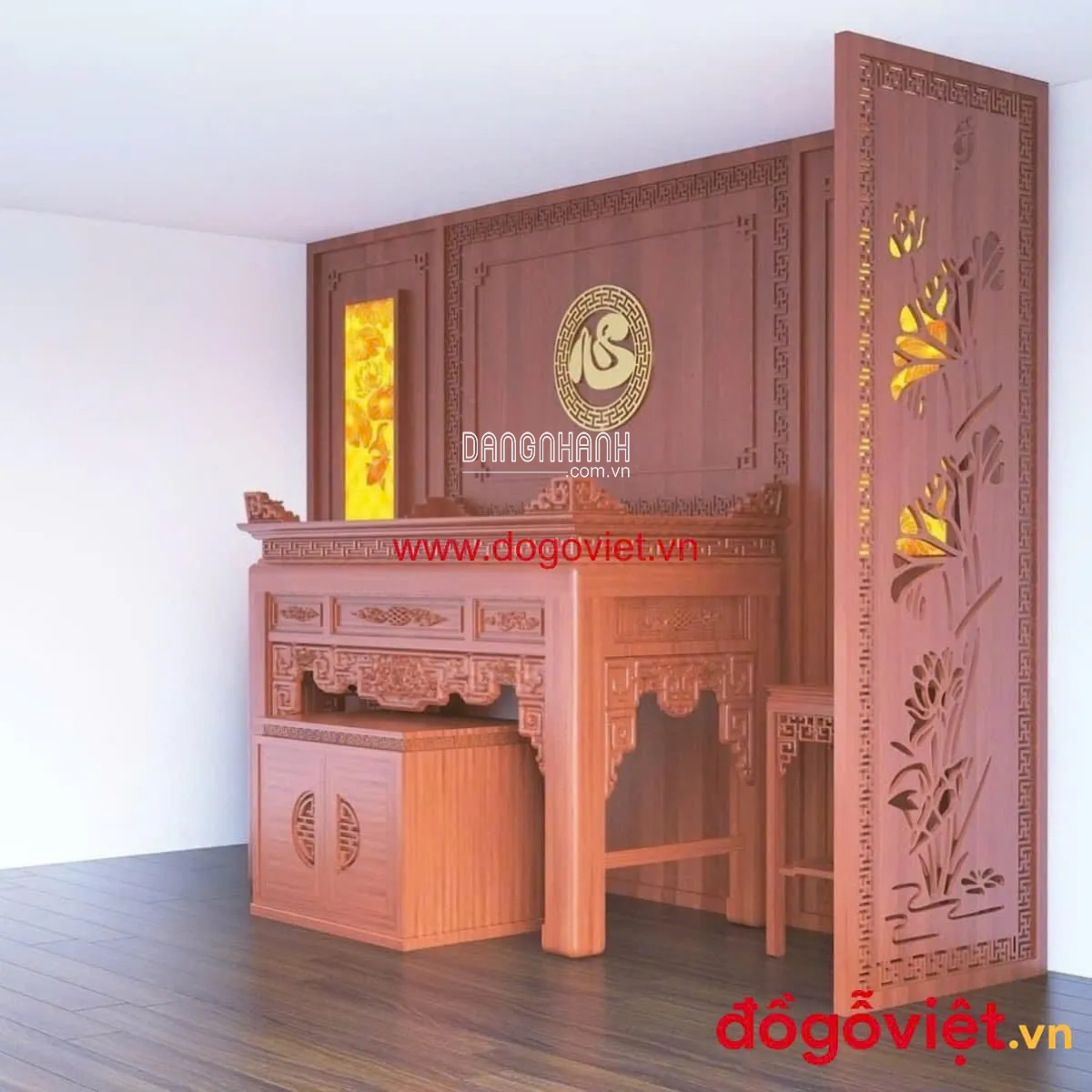 Mẫu Vách Ngăn Bàn Thờ Đẹp 