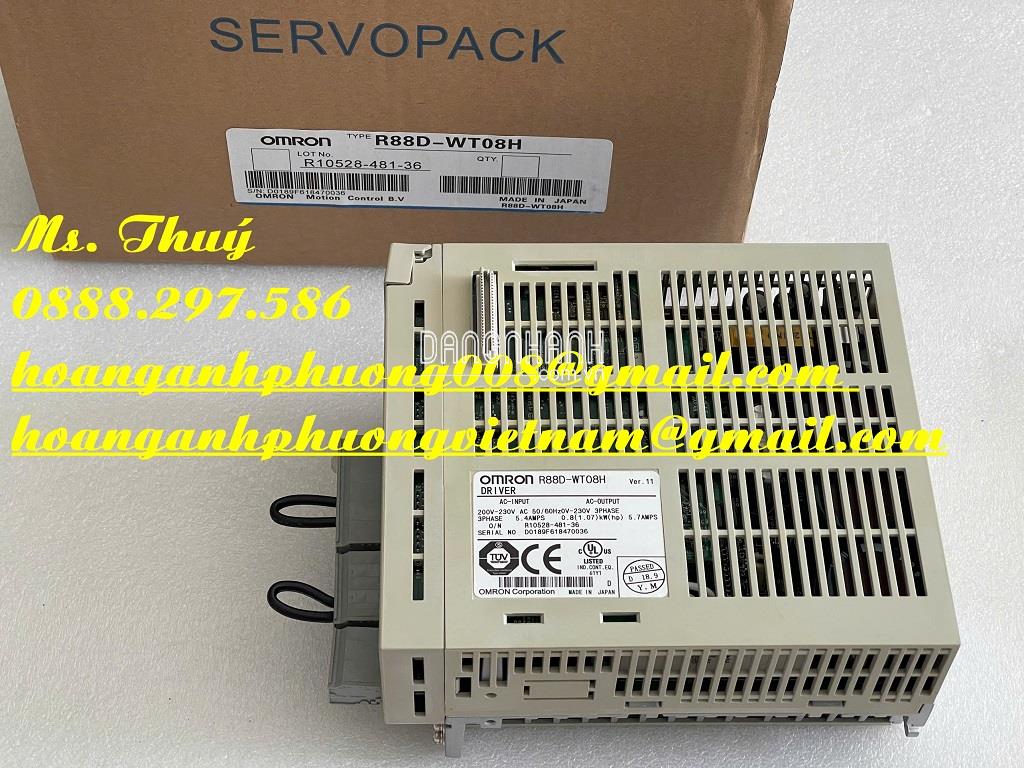 Chuyên hàng Omron - Servo Driver R88D-WT08H - Bình Dương