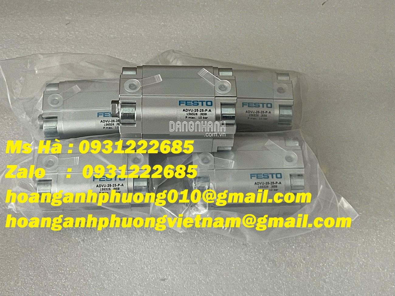 Xi lanh tiêu chuẩn - hàng mới dòng Festo ADVU-25-25-P-A 