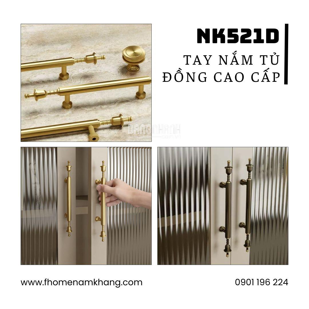 Tay nắm tủ cao cấp NK521D | Zalo 0901 196 224