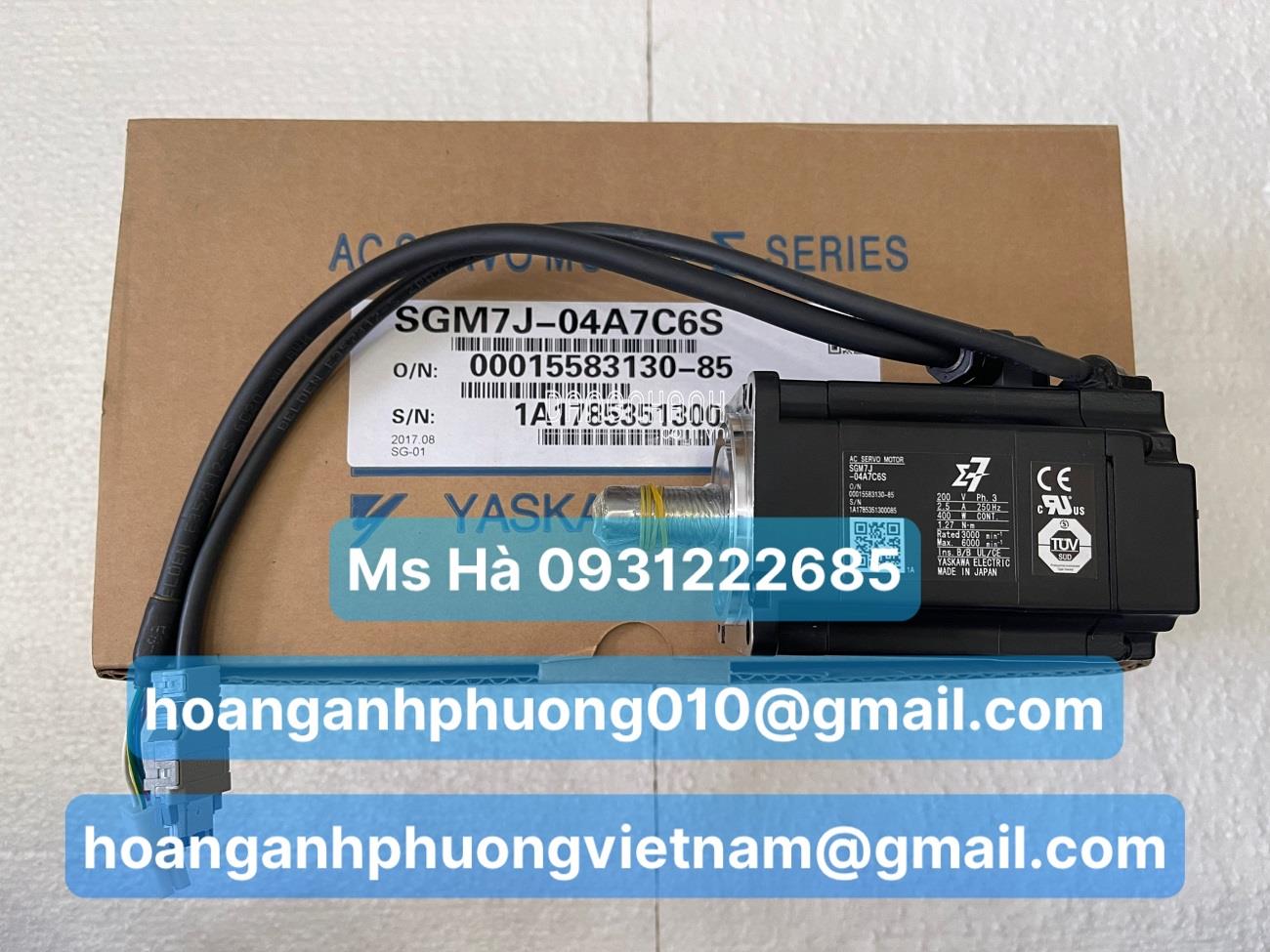 Hiệu suất vượt trội dòng động cơ SGM7J-04A7C6S Yaskawa 