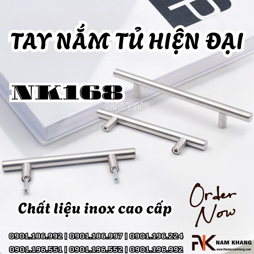 Tay nắm tủ hiện đại NK168 | Zalo 0901 196 224