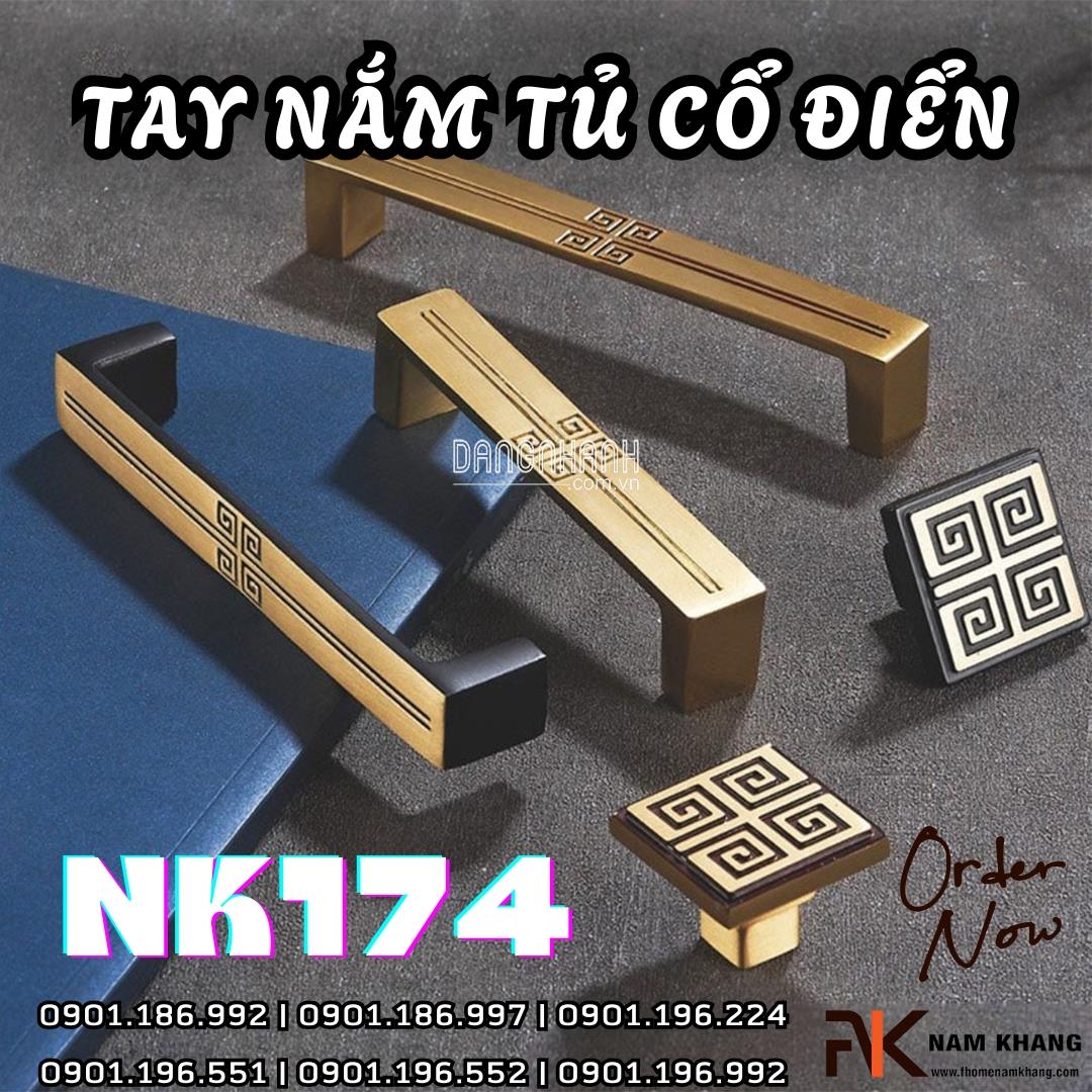 Tay nắm tủ cổ điển NK174 | Zalo 0901 196 224
