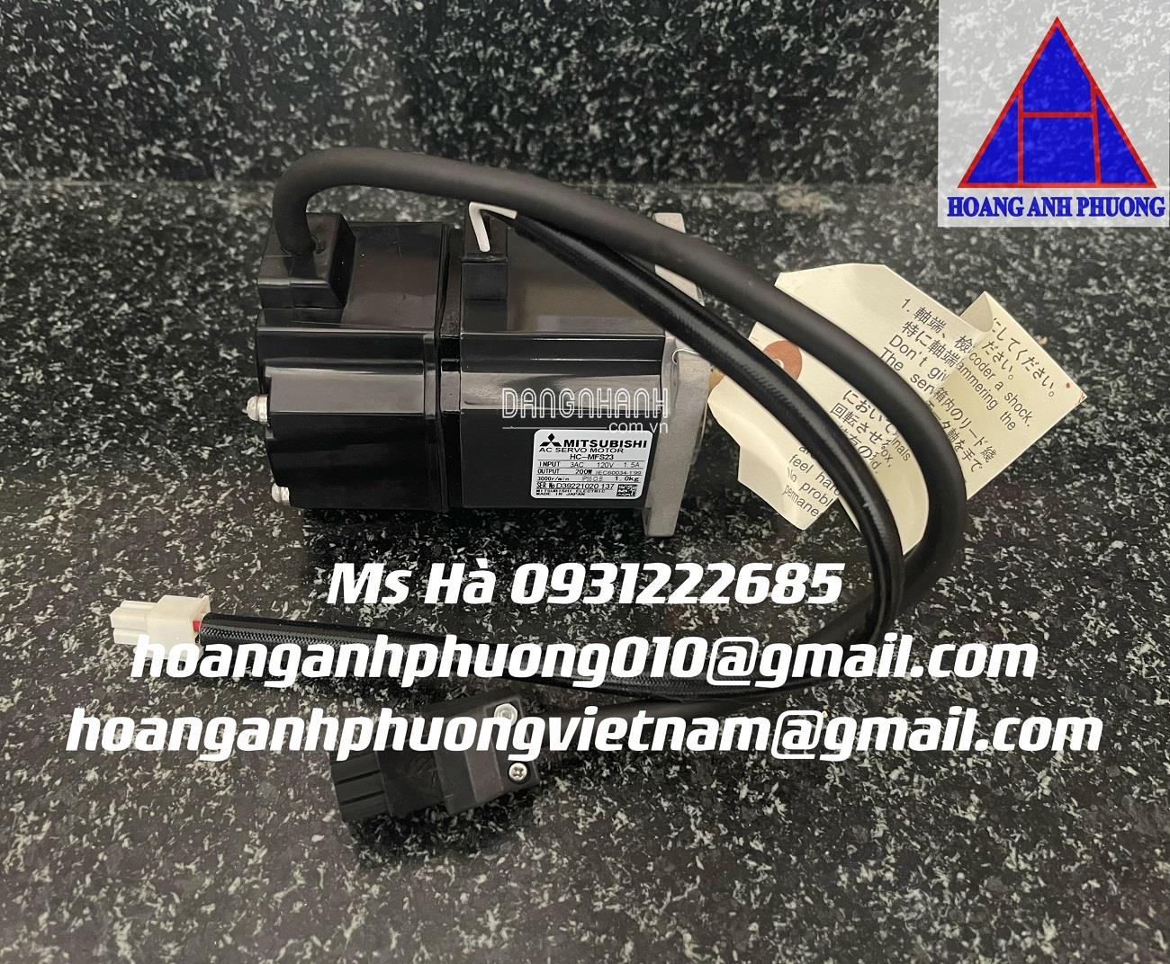 Mitsubishi HC-MFS23 động cơ tích hợp encoder độ phân giải cao 200W