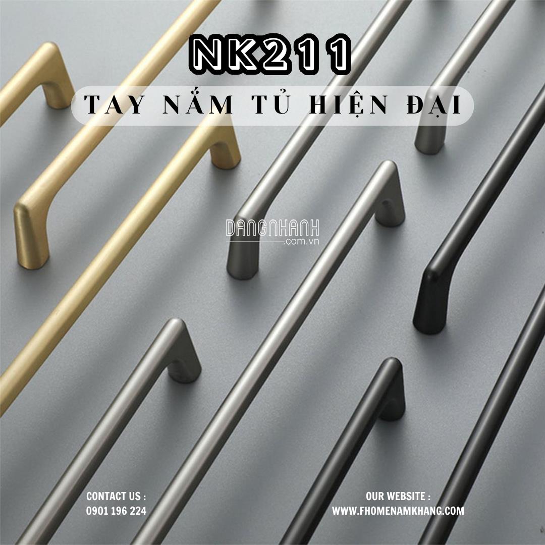 Tay nắm tủ hiện đại NK211 | Zalo 0901 196 224