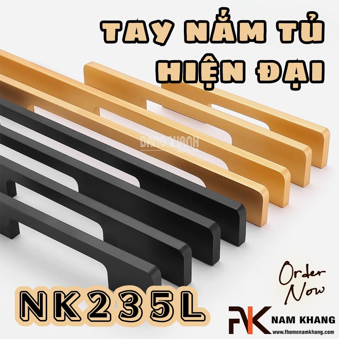 Tay nắm tủ hiện đại NK235L | Zalo 0901 196 224