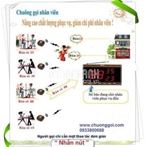 Tư vấn và lắp đặt chuông gọi nhân viên phục vụ nhà hàng