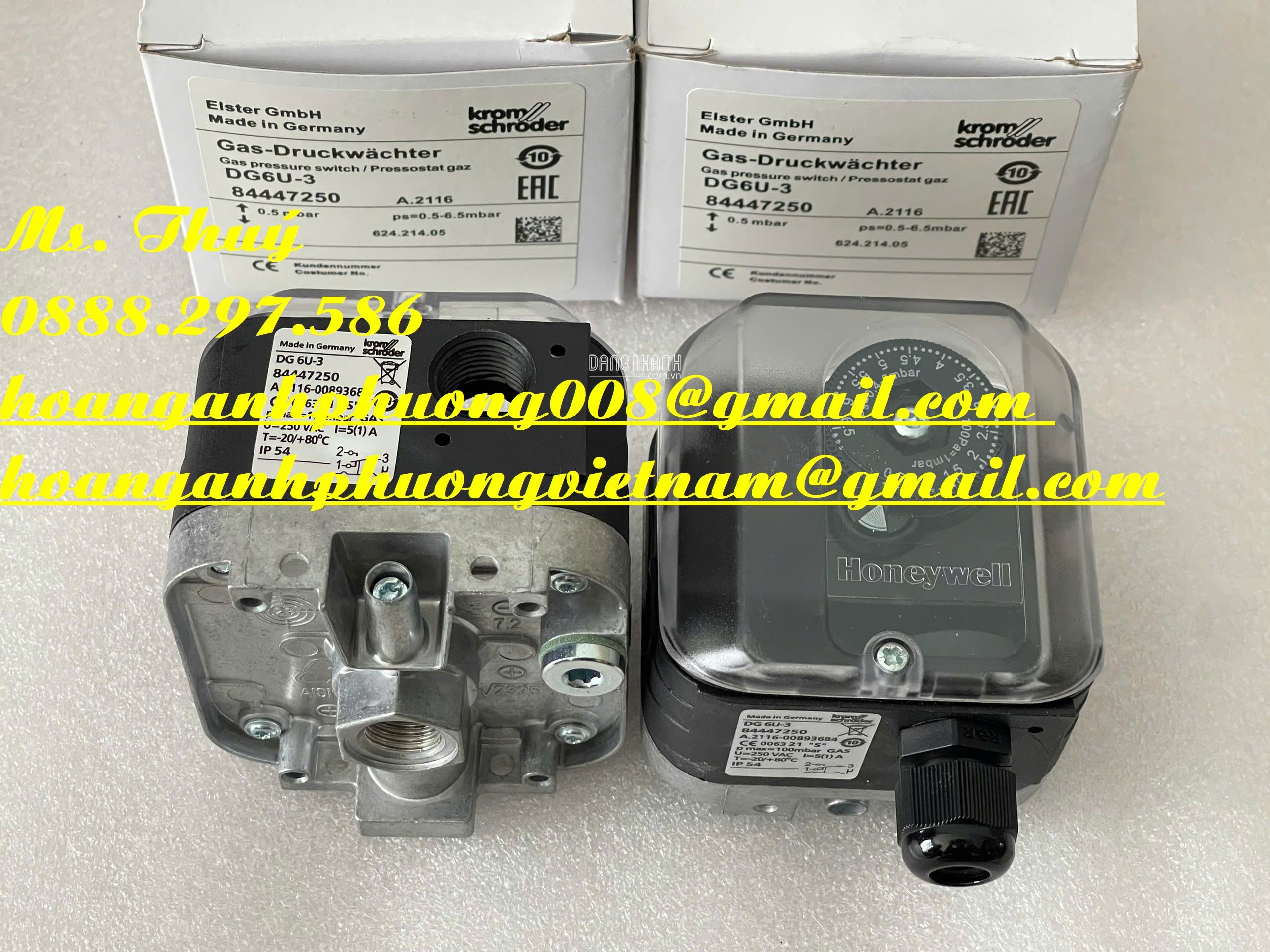 DG6U-3 Krom Schroder - Công tắc áp suất mới 100% - Bình Dương