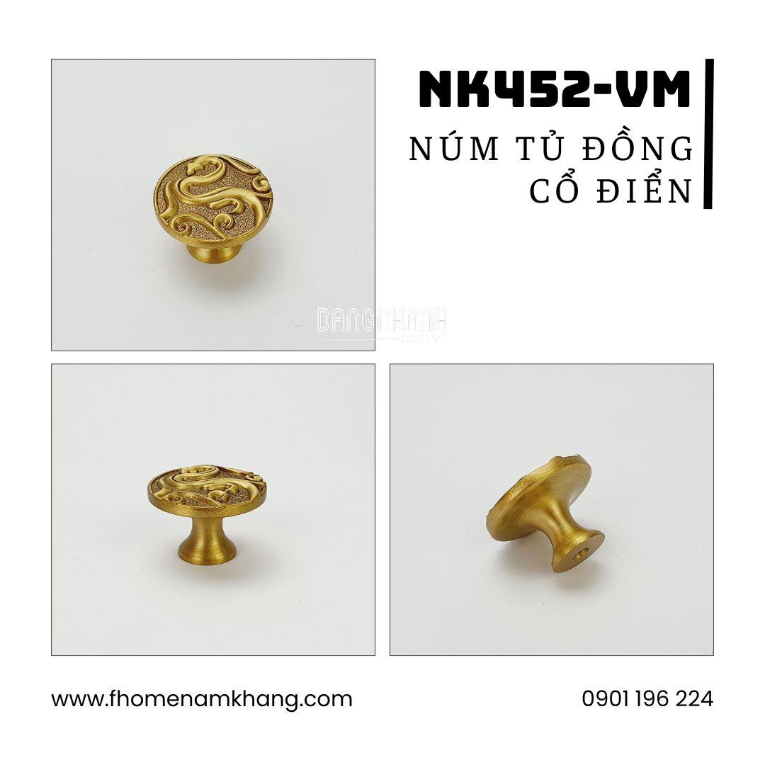 Núm cửa tủ cổ điển NK452-VM | Zalo 0901 196 224