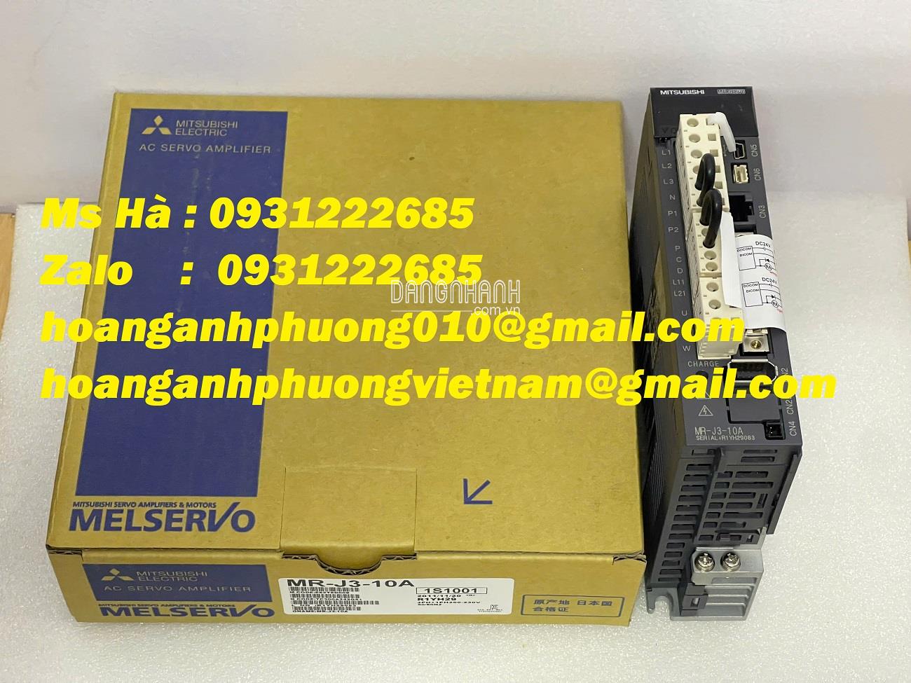 MR-J3-10A mitsubishi - Bộ điều khiển servo 100W - dòng J3 series
