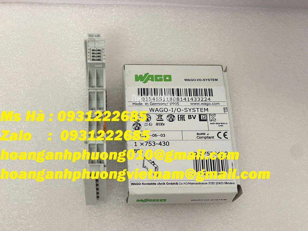 Module đầu vào 753-430 Wago - nhập khẩu giá tốt 