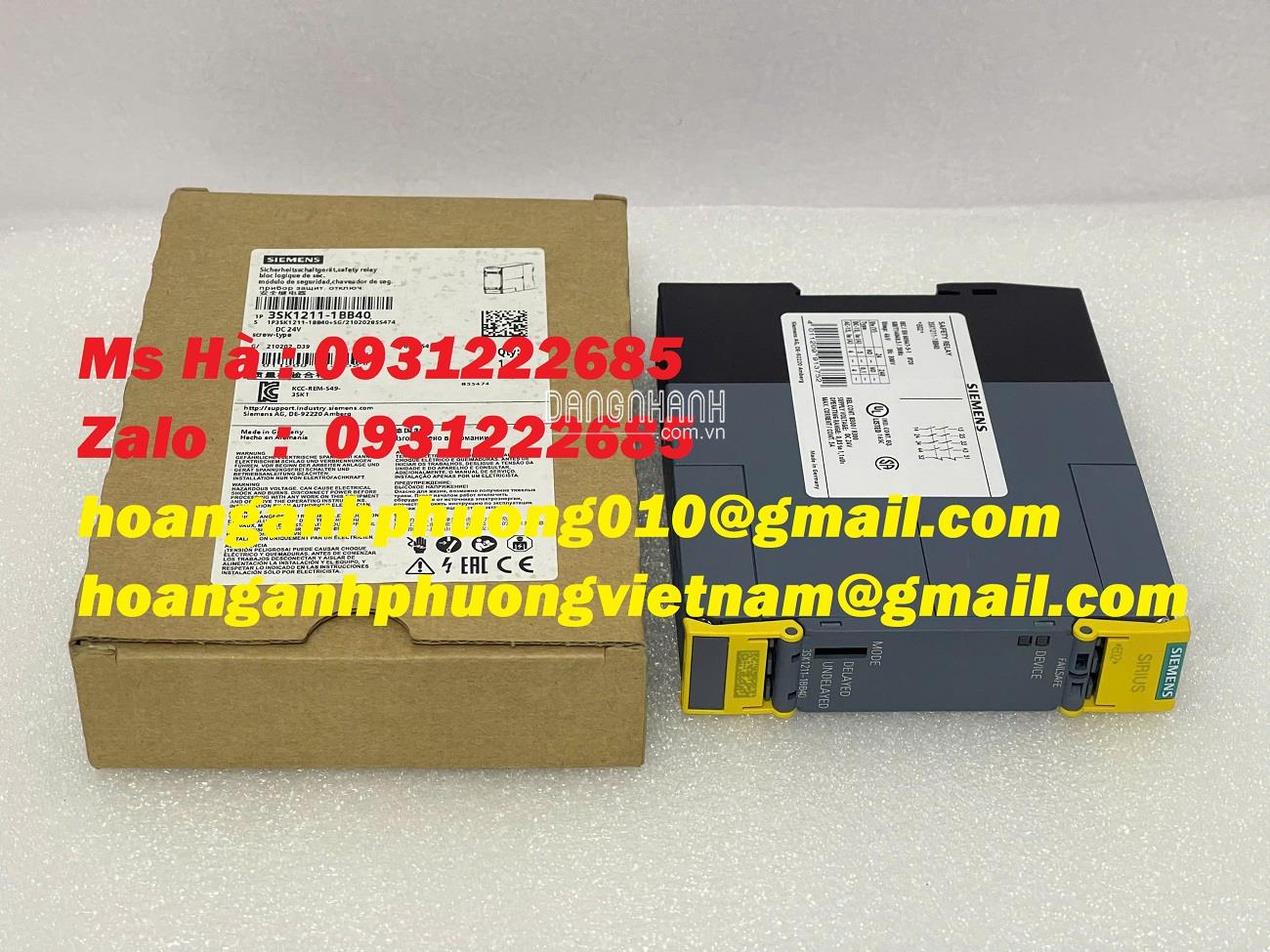 Nhận báo giá - Rờ le an toàn 3SK1211-1BB40 Siemens 