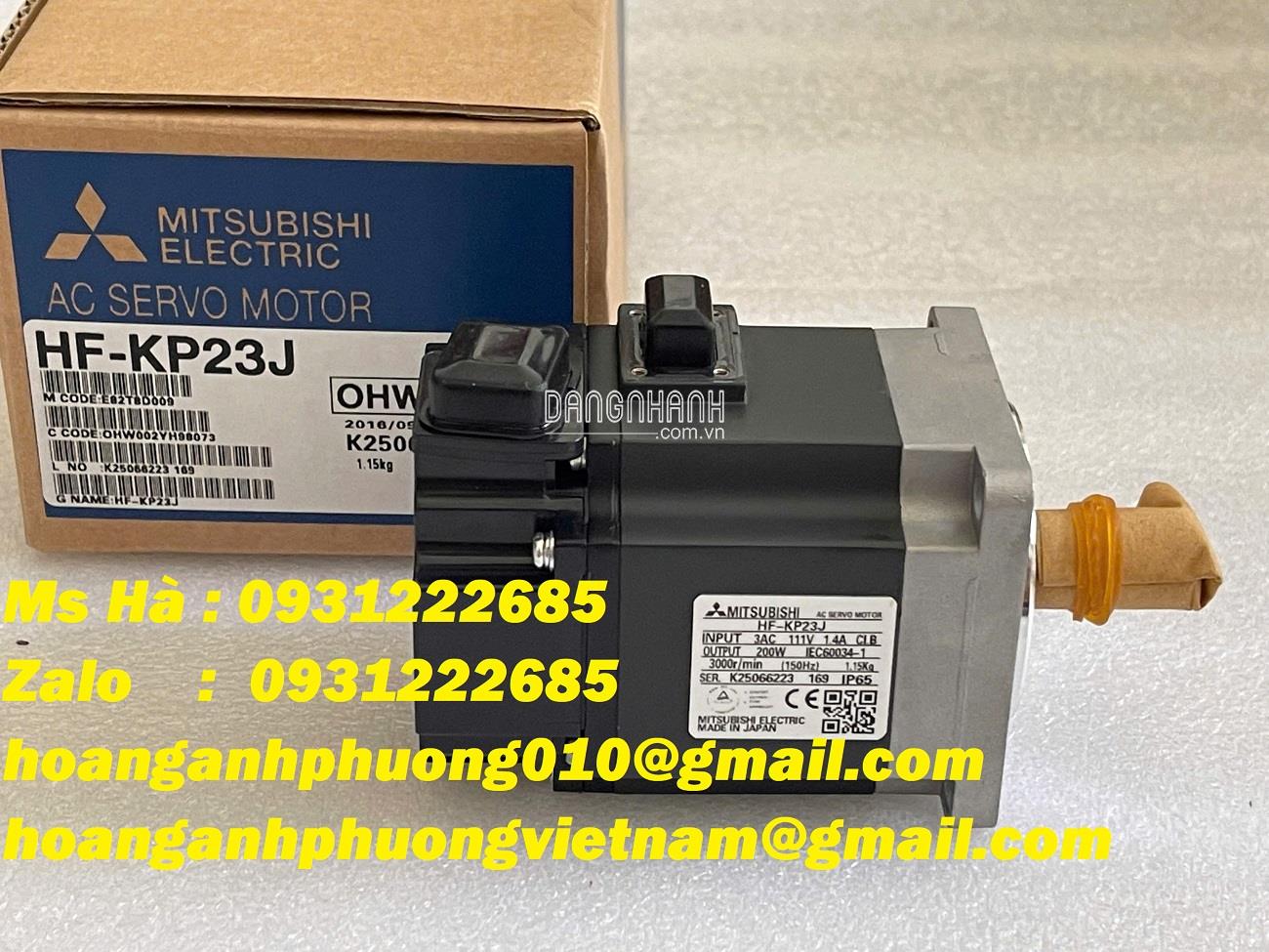 Miễn phí giao hàng - Động cơ sẹc vô 200W HF-KP23J mitsubishi 