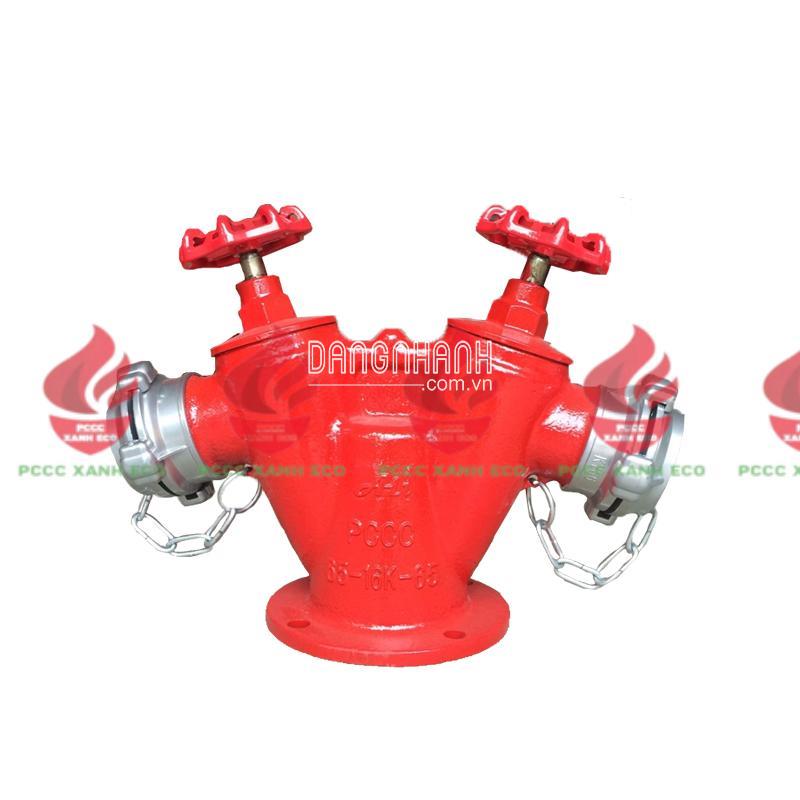 Trụ nước chữa cháy 2 cửa 8 lỗ D100 trung quốc