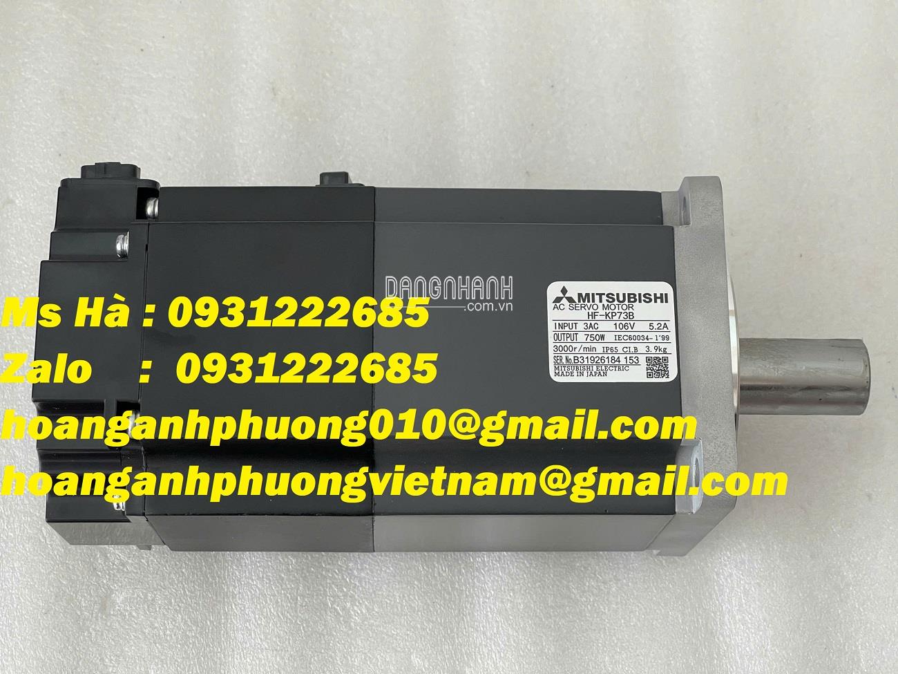 Bộ động cơ nhập dòng mitsubishi HF-KP73B có tích hợp phanh 