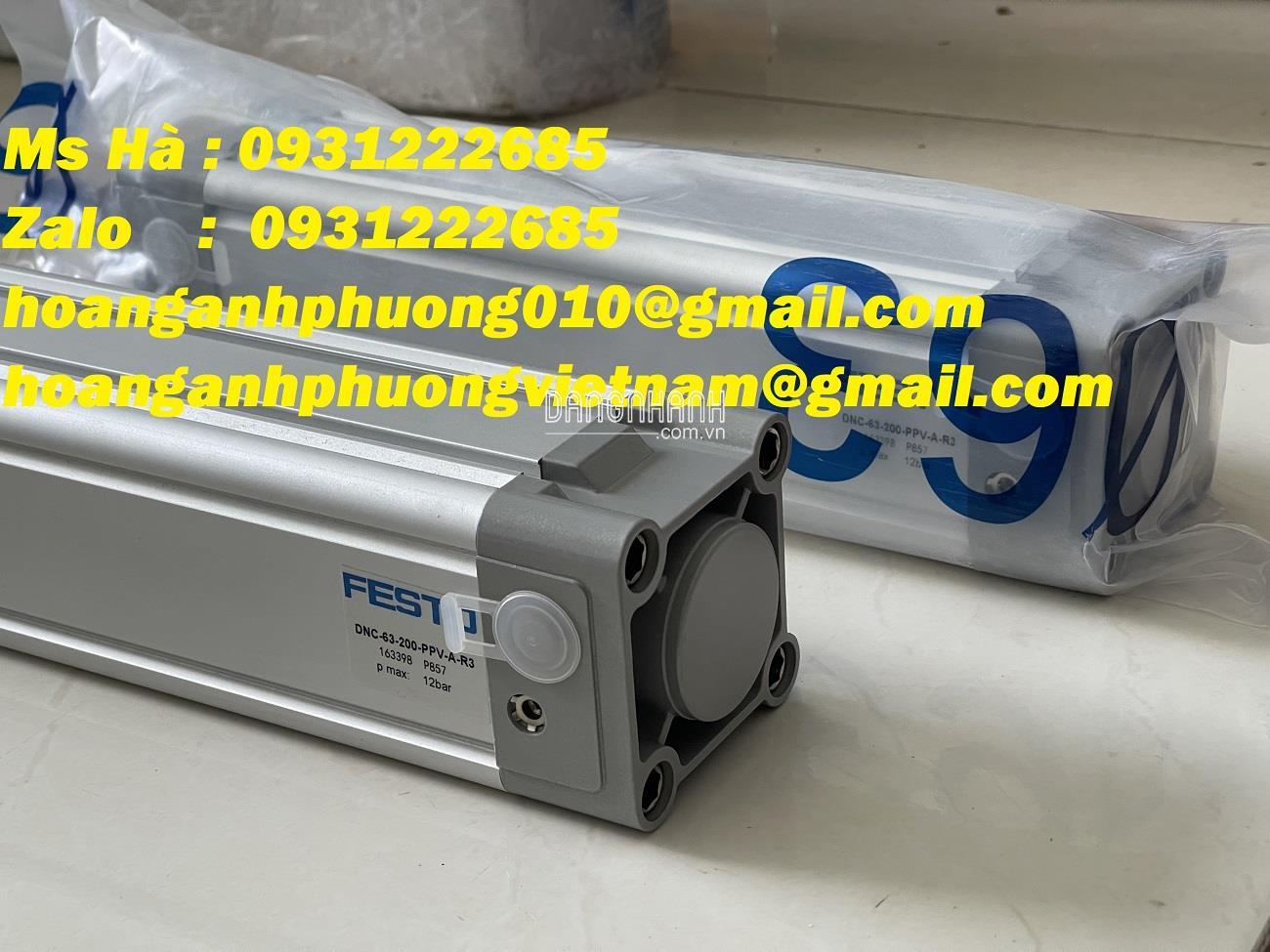 Hàng nhập mới - Xy lanh khí DNC-63-200-PPV-A-R3 hãng Festo 