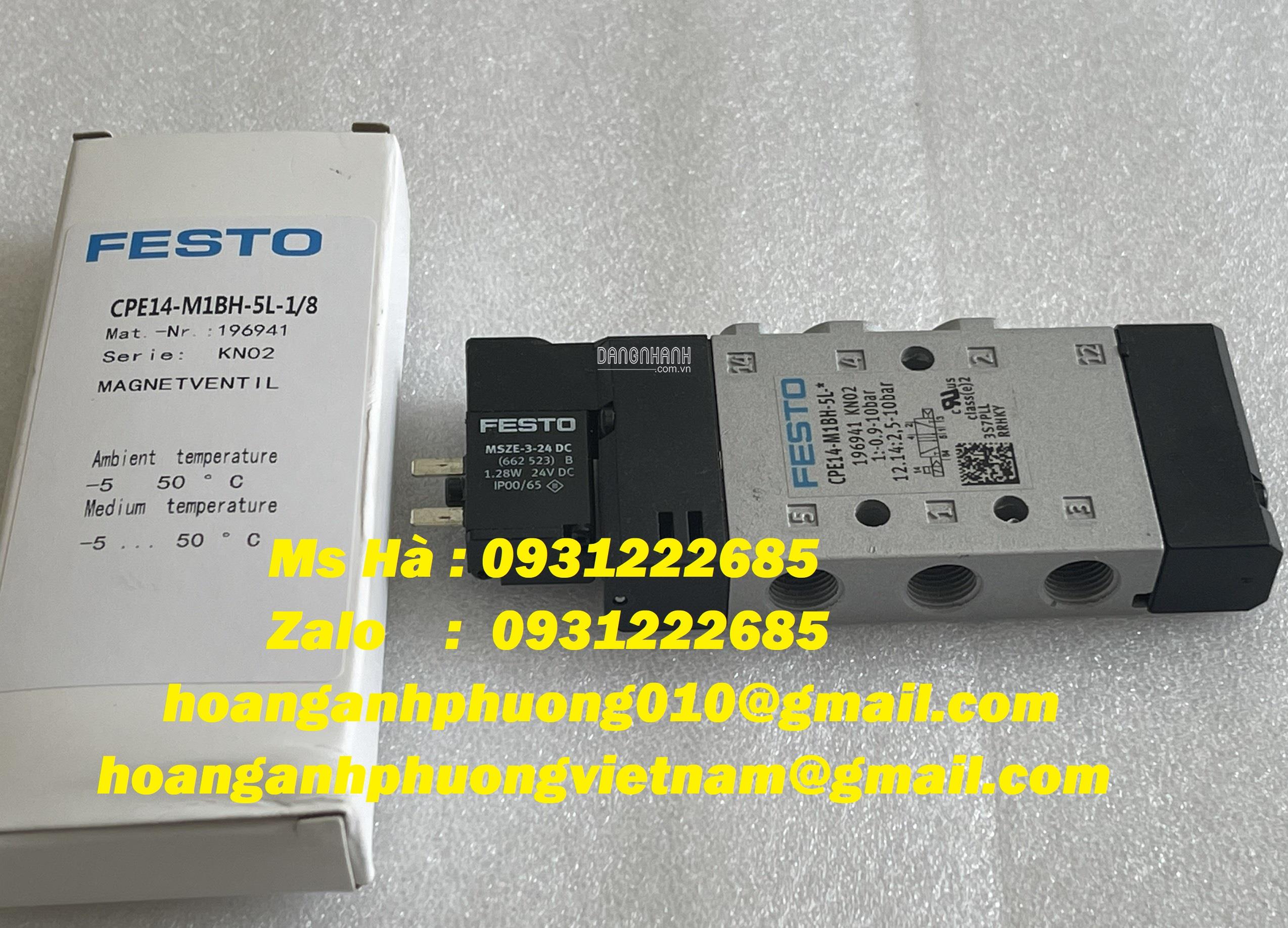 Công tắc điều khiển khí nén CPE14-M1BH-5L-1/8 Festo mới 100%