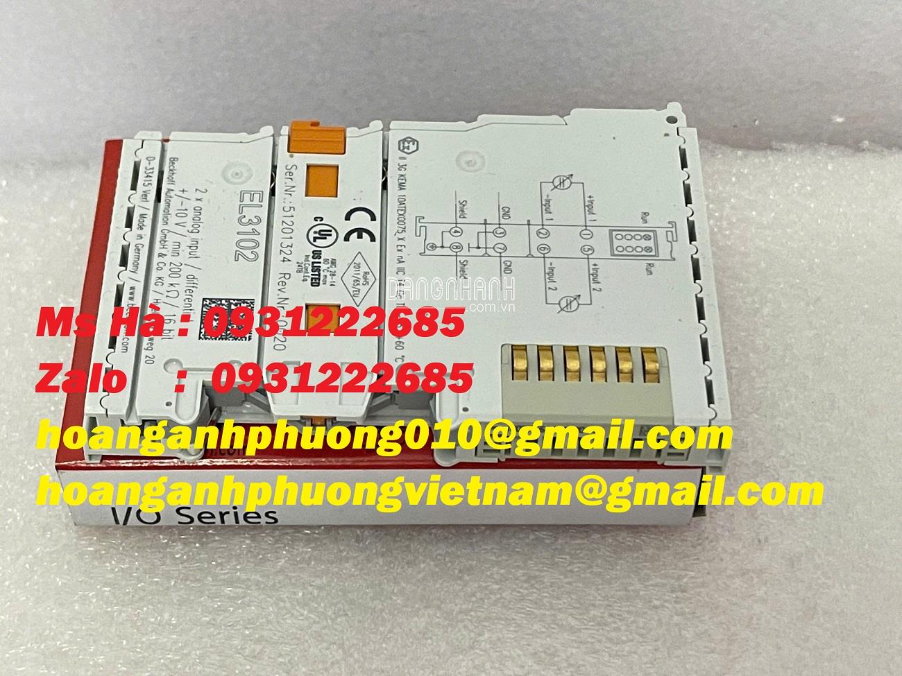Mô đun điều khiển Beckhoff EL3102 hàng mới - giao nhanh 
